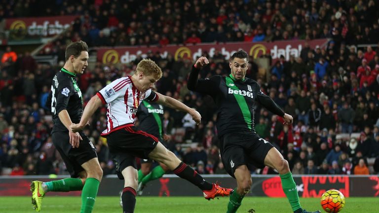 Duncan Watmore secures three points for Sunderland, scoring his team's second goal in the 84th minute