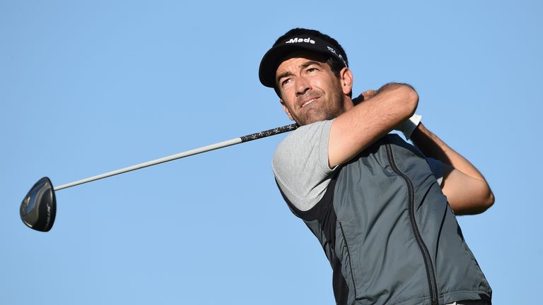 GIRONA, SPAIN - NOVEMBER 19:  Edoardo de La Riva of Spain plays a shot during the fifth round of the European Tour qualifying school final stage at PGA Cat