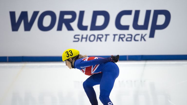 Elise Christie hitting the World Cup stage