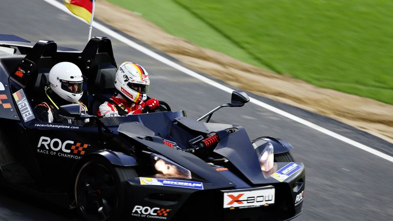 Sebastian Vettel in the KTM X-Bow at the Race of Champions
