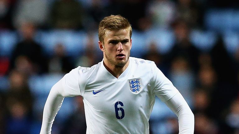 Eric Dier of England in action during the European Under-21 Qualifier match between England U21 and Kazakhstan U21 at the Ricoh Arena, Coventry