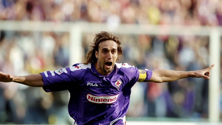 Gabriel Batistuta scored 11 goals in 11 games for Fiorentina during the 1994-95 season