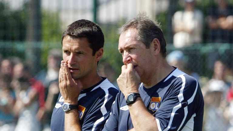 Remi Garde (left) with Gerard Houllier back in 2005 