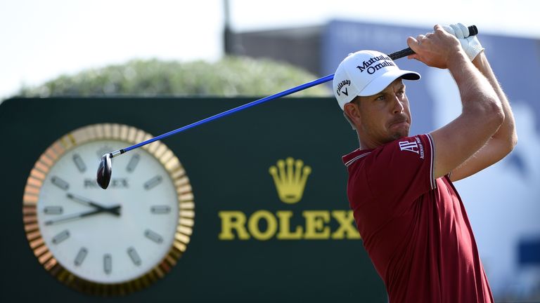 Stenson was part of the first pair to tee off in the second roudn