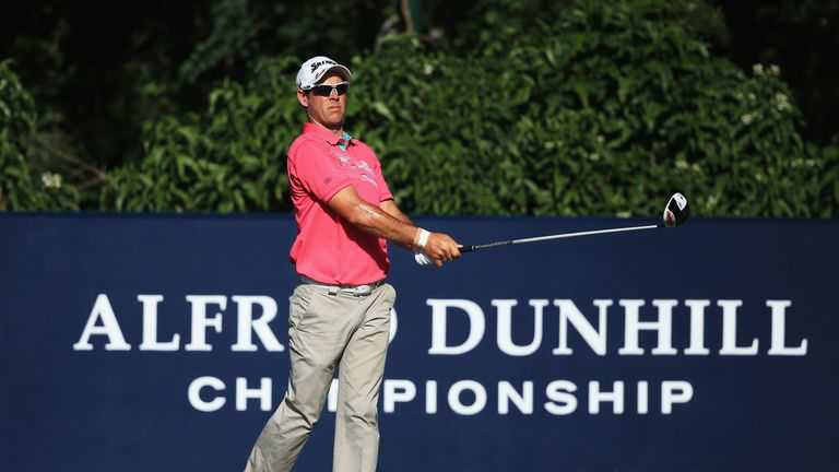 Jaco Van Zyl during day one of the Alfred Dunhill Championship at Leopard Creek