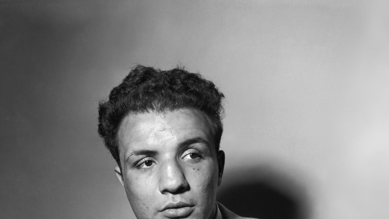 A portrait dated May 1949 of US boxer Jake La Motta. AFP PHOTO        (Photo credit should read -/AFP/Getty Images)