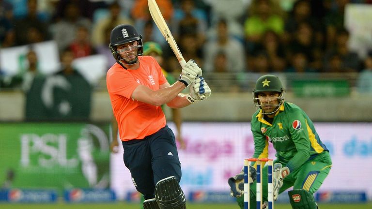  James Vince of England bats during the 1st International T20 match between Pakistan and England