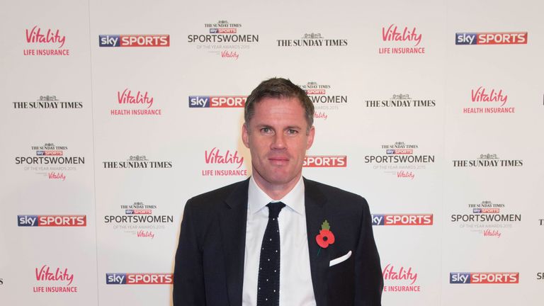 Jamie Carragher at The Sunday Times and Sky Sports Sportswomen of the Year Awards in association with Vitality.....Sky Sports / Andrea Southam. 