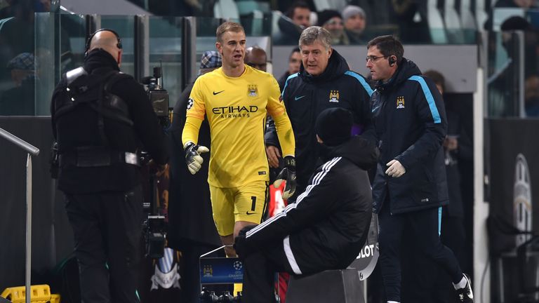 Joe Hart went off with nine minutes left in Turin