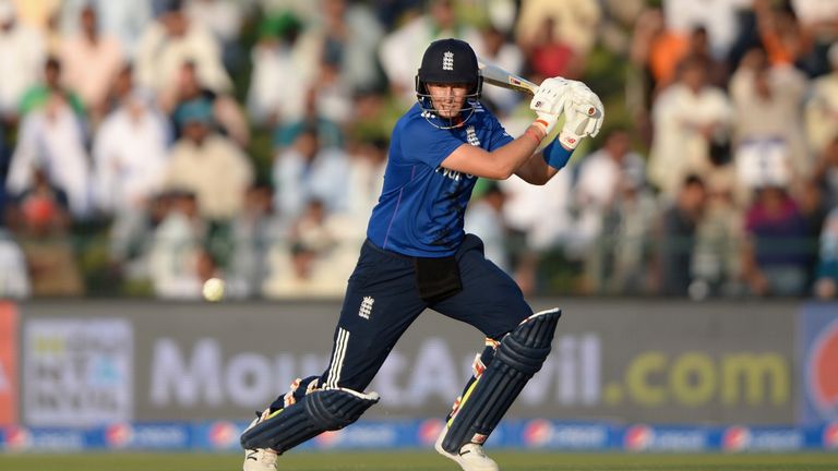 Joe Root of England bats during the second ODI between Pakistan and England in November 2015