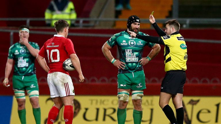 Referee Ben Whitehouse yellow cards John Muldoon