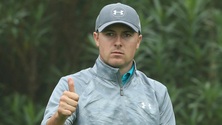 Jordan Spieth is in action