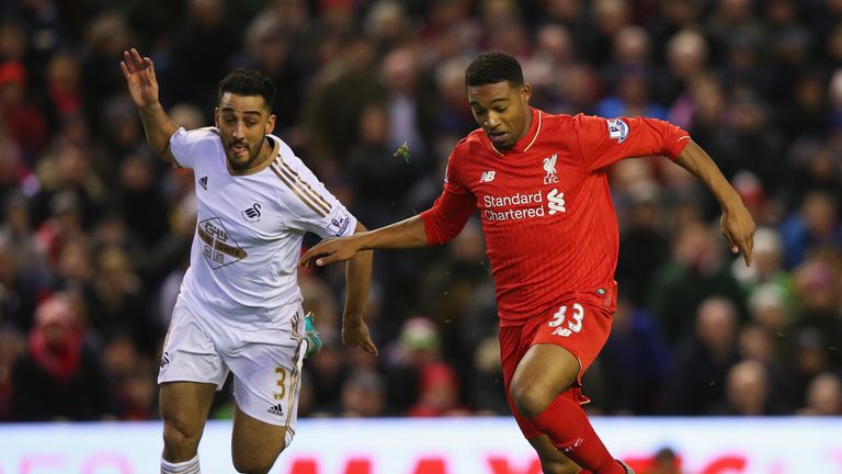 Ibe caused Swansea plenty of problems on Sunday