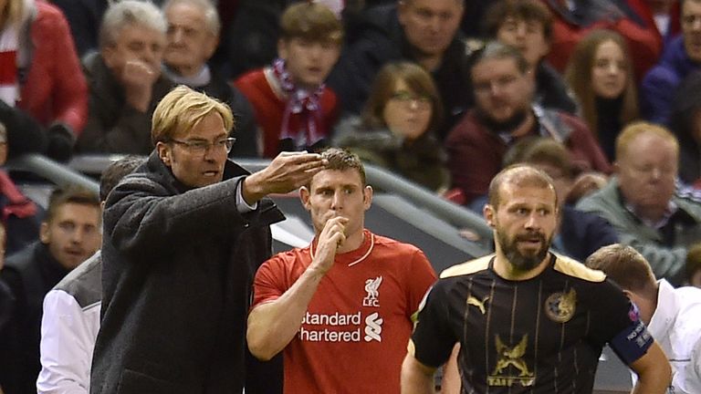 James Milner started all of Jurgen Klopp's first six games as Liverpool manager