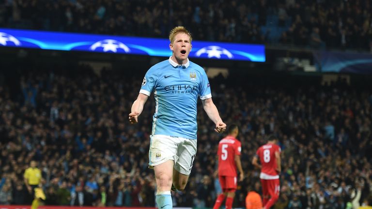Kevin De Bruyne scored a stoppage-time winner against Sevilla when the sides met at the Etihad