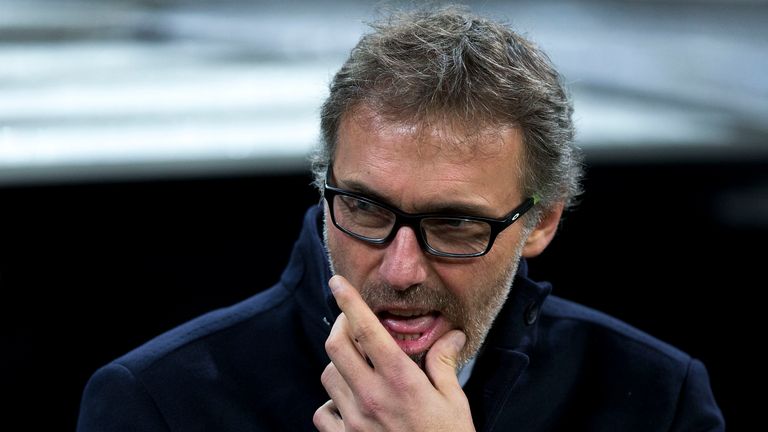 PSG boss Laurent Blanc pictured during a Champions League game against Real Madrid