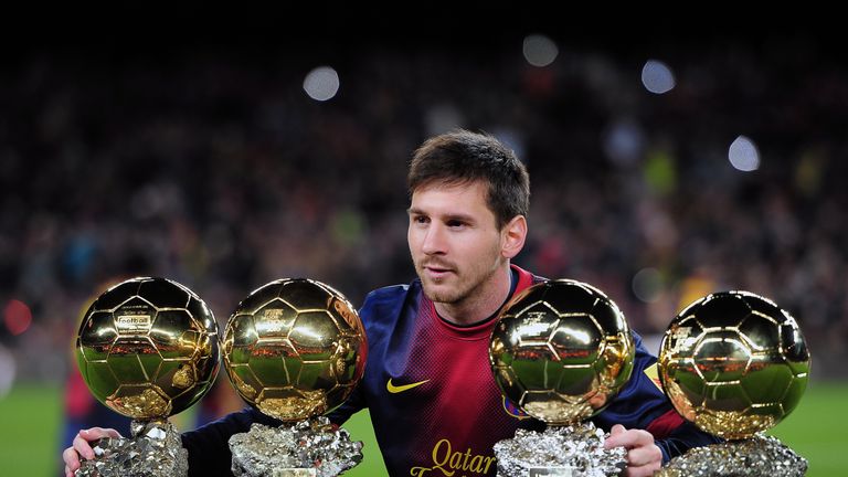 Barcelona's Lionel Messi is a four-time Ballon d'Or winner
