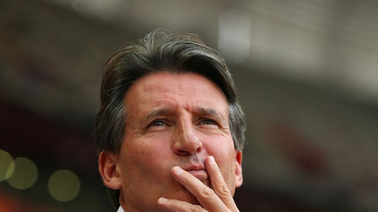 IAAF president Sebastian Coe 