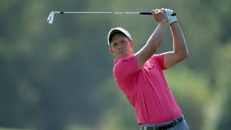 Luke Donald was five under after 11 holes but dropped two shots down the stretch