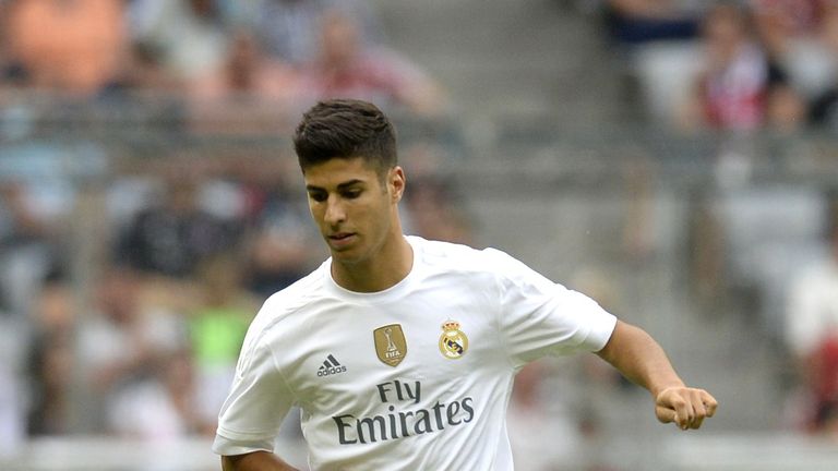 Marco Asensio featured for Real Madrid during pre-season