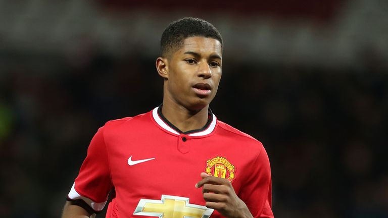 Marcus Rashford is the latest academy product called up by Louis Van Gaal.