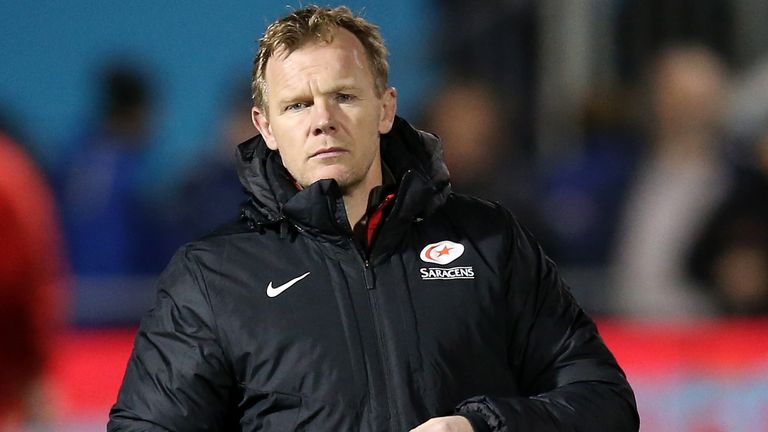 Mark McCall, Saracens director of rugby, looks on during the European Rugby Champions Cup match v Toulouse