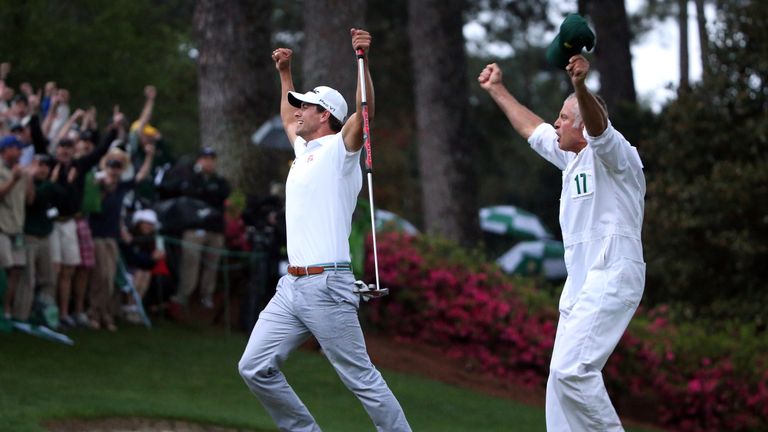 After splitting from Woods, Williams partnered Adam Scott to victory at the 2013 Masters