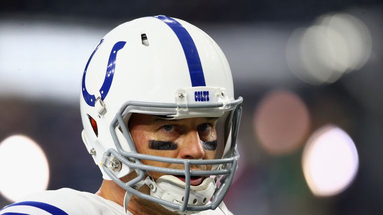 Matt Hasselbeck of the Indianapolis Colts before a game against the Houston Texans at NRG Stadium