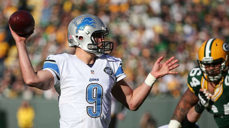 Matthew Stafford threw for two touchdowns as the Detroit shocked the Green Bay Packers