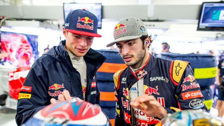 Max Verstappen and Carlos Sainz