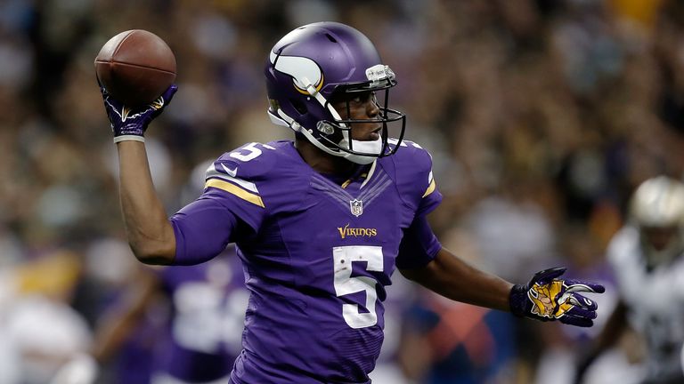 Minnesota Vikings quarterback Teddy Bridgewater was concussed in the game against St Louis Rams on Sunday