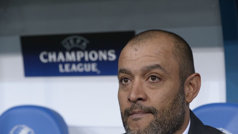 Valencia's Portuguese coach Nuno Espirito Santo