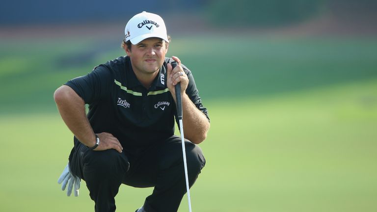 Patrick Reed during the second round of the DP World Tour Championship
