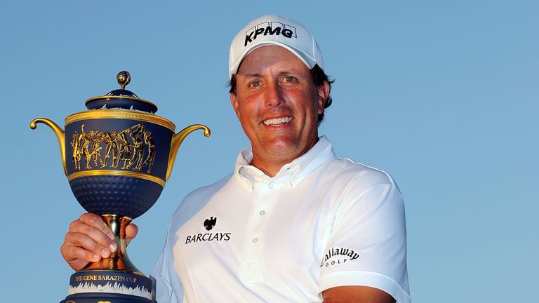 Phil Mickelson after winning the WGC-CA Championship at Doral in 2009