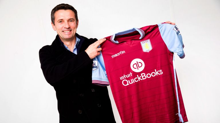 Remi Garde, the new manager of Aston Villa, poses for a picture (Photo by Neville Williams/Aston Villa FC via Getty Images)