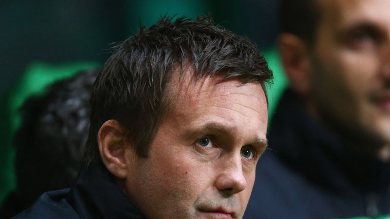 GLASGOW, SCOTLAND - NOVEMBER 26:  Ronny Deila manager of Celtic looks on prior to the UEFA Europa League Group A match between Celtic FC and AFC Ajax at Ce