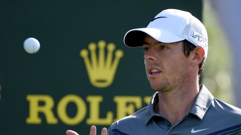 DUBAI, UNITED ARAB EMIRATES - NOVEMBER 17:  Rory McIlroy of Northern Ireland during the pro-am event prior to the DP World Tour Championship on the Earth c