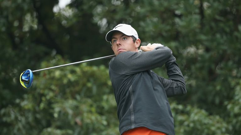 Rory McIlroy finished with his best round of the week