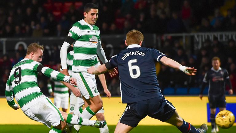 Leigh Griffiths scores Celtic's second goal