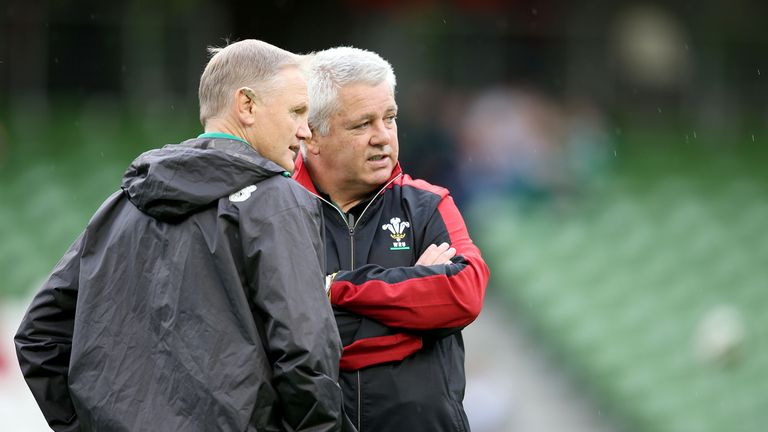 Ireland head coach Joe Schmidt and Wales head coach Warren Gatland