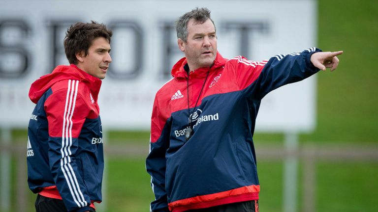 Lucas Gonzalez Amorosino (left) has been handed his first Munster start by head coach Anthony Foley