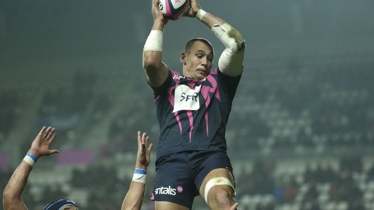 Italy No 8 Sergio Parisse skippers Stade at Welford Road