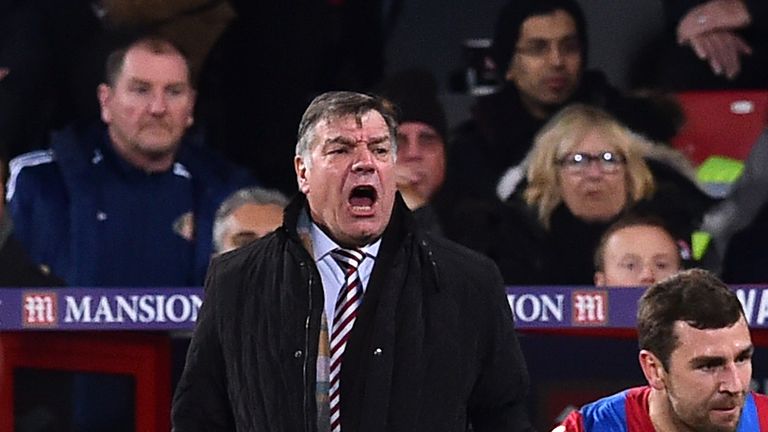 Sunderland manager Sam Allardyce gestures