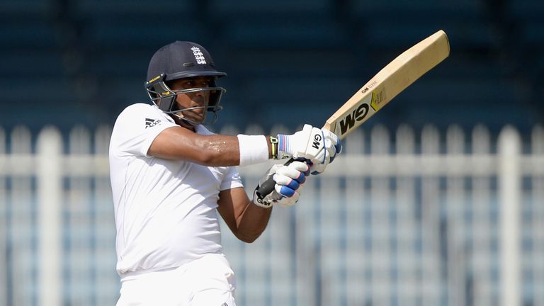 Samit Patel of England bats during day three of the 3rd Test between Pakistan and England in Sharjah 