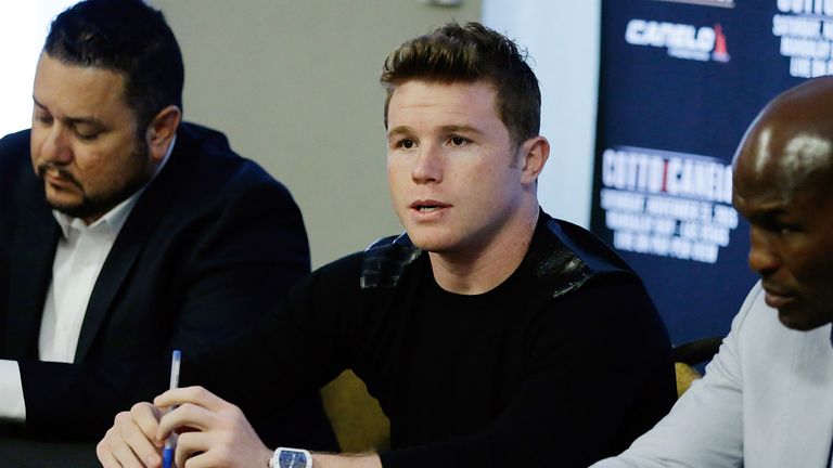 NEW YORK, NY - AUGUST 26:  Professional boxer Canelo Alvarez  attends Miguel Cotto Vs Canelo Alvarez