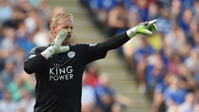 Kasper Schmeichel has been ever-present for the Foxes so far this season