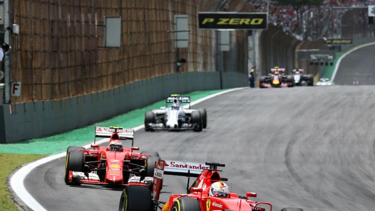 Sebastian Vettel and Kimi Raikkonen finished third and fourth in the Brazilian GP