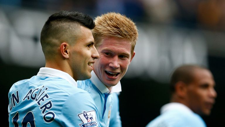 Sergio Aguero has been impressed by Kevin De Bruyne's early contributions at Manchester City