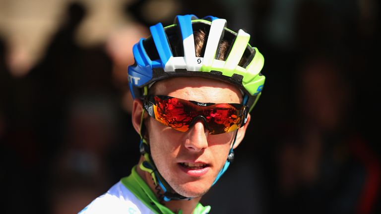 Simon Yates of Geat Britain and Orica GreenEdge signs in at the start of the first stage of the 2014 Tour de France, a 190km stage between Leeds and Harrog