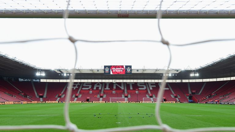 Southampton's St Mary's stadium before the game against Bournemouth